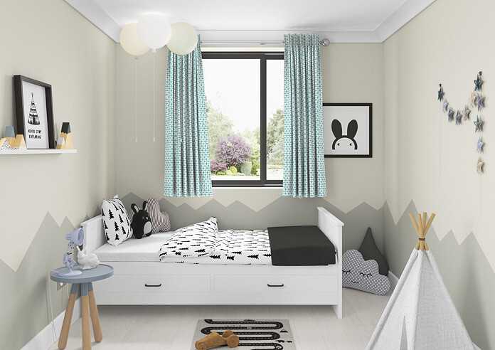 Zap, Azure - Made to Measure Curtains - Image 5